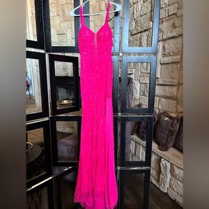 Sherri Hill hot pink dress!